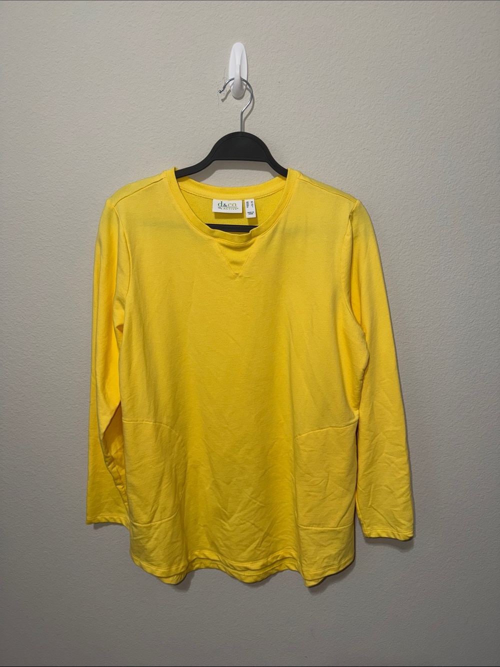 d.e.c.k. Bright Yellow Long-Sleeve Crewneck Top